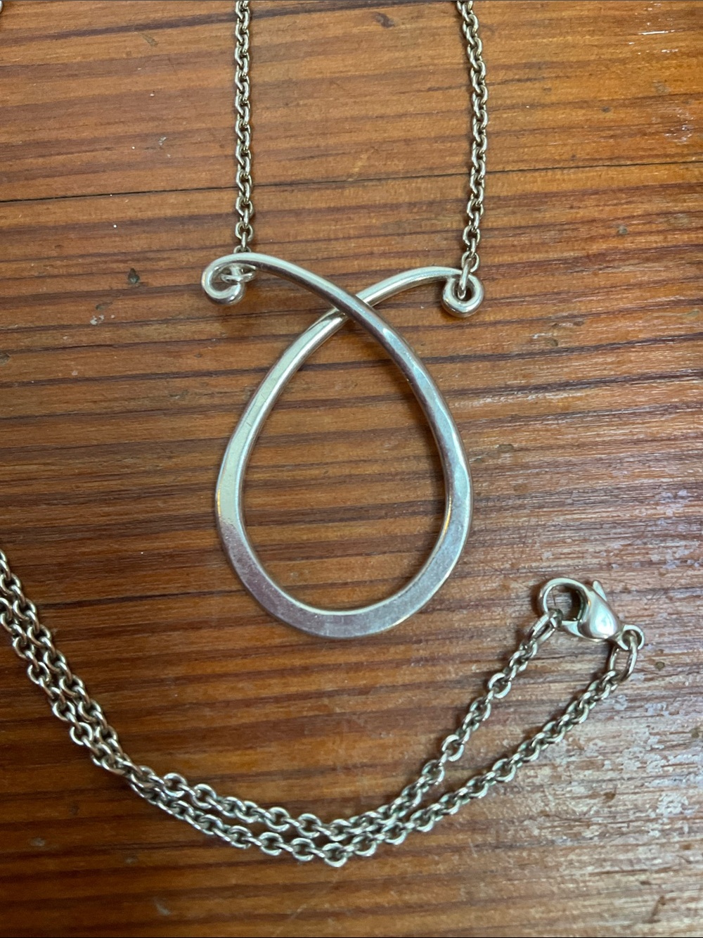 James Avery retired loop charm holder necklace